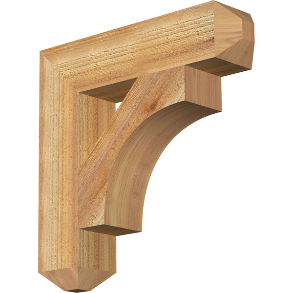 Ekena Millwork Westlake Craftsman Rough Sawn Bracket, Western Red Cedar, 4"W x 18"D x 18"H BKT04X18X18WTL04RWR - main